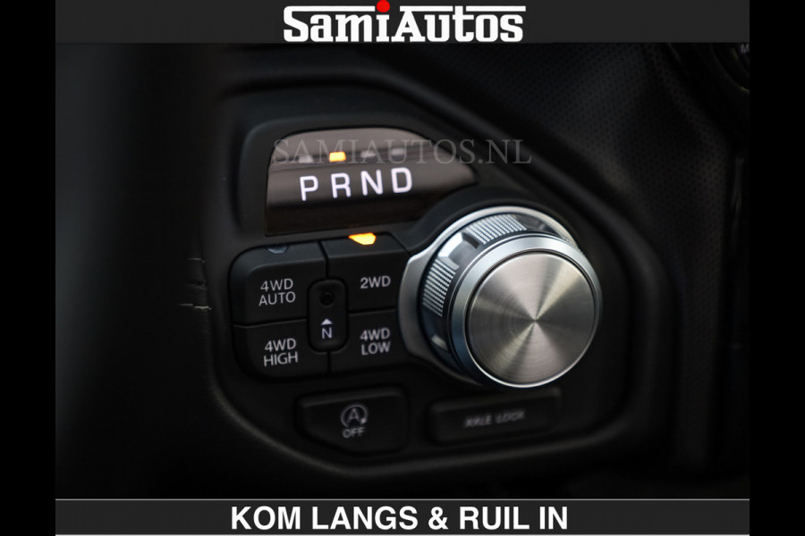 Dodge Ram Limited 540 PK | De Meest Luxe en Volle Pick-Up in zijn Klasse | Massage + Full Option | Comfortabele Dubbele Cabine met Royale 5 Zitplaatsen | BPM vrij | Nu Leverbaar uit Voorraad | Voorraad Nr 2334 - 5409 | De specialist in Amerikaanse pick‑ups in Nederland en Europa.