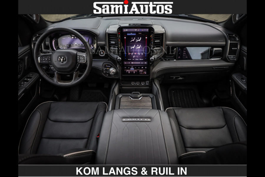 Dodge Ram Limited 540 PK | De Meest Luxe en Volle Pick-Up in zijn Klasse | Massage + Full Option | Comfortabele Dubbele Cabine met Royale 5 Zitplaatsen | BPM vrij | Nu Leverbaar uit Voorraad | Voorraad Nr 2334 - 5409 | De specialist in Amerikaanse pick‑ups in Nederland en Europa.