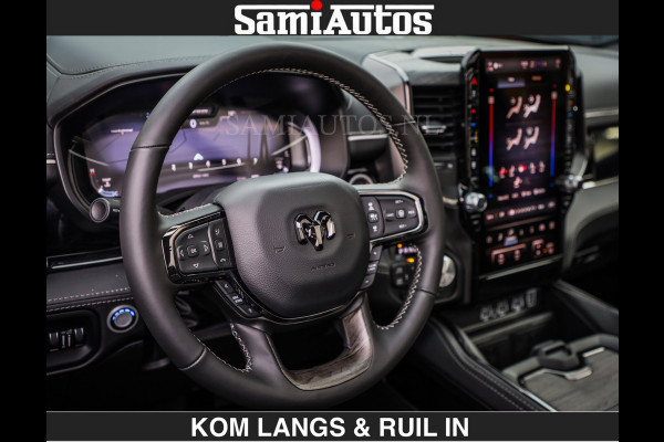 Dodge Ram Limited 540 PK | De Meest Luxe en Volle Pick-Up in zijn Klasse | Massage + Full Option | Comfortabele Dubbele Cabine met Royale 5 Zitplaatsen | BPM vrij | Nu Leverbaar uit Voorraad | Voorraad Nr 2334 - 5409 | De specialist in Amerikaanse pick‑ups in Nederland en Europa.