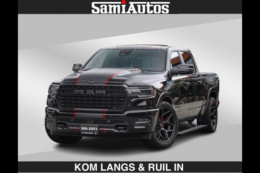 Dodge Ram Limited 540 PK | De Meest Luxe en Volle Pick-Up in zijn Klasse | Massage + Full Option | Comfortabele Dubbele Cabine met Royale 5 Zitplaatsen | BPM vrij | Nu Leverbaar uit Voorraad | Voorraad Nr 2334 - 5409 | De specialist in Amerikaanse pick‑ups in Nederland en Europa.