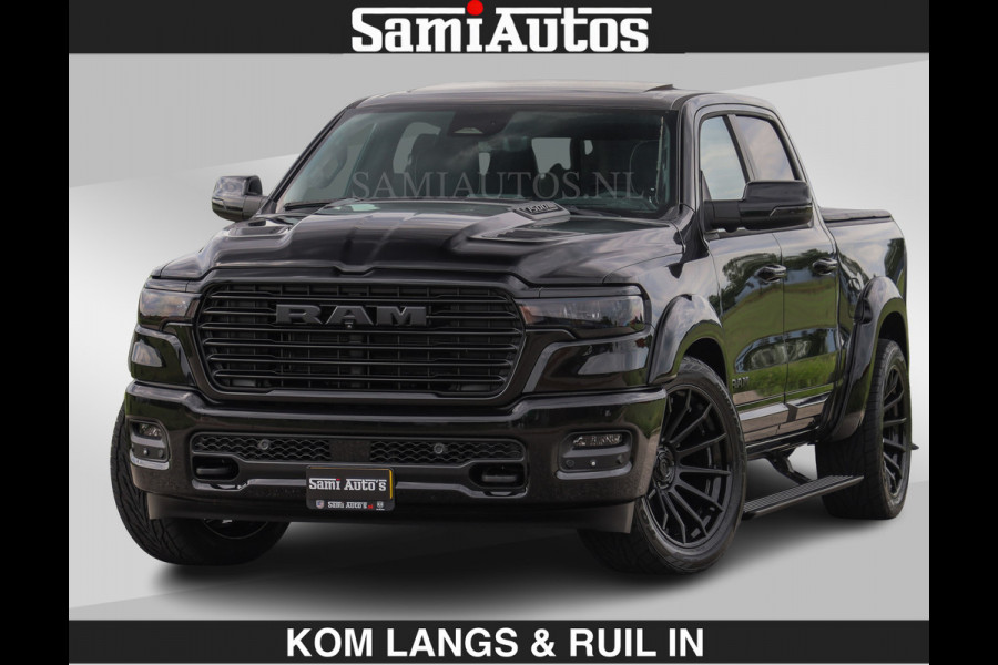 Dodge Ram BOM VOL | Night Premium | Full Option | De Meest Luxe Pick-Up in zijn Klasse | Comfortabele Dubbele Cabine met Royale 5 Zitplaatsen | BPM vrij | Nu Leverbaar uit Voorraad | Voorraad Nr 2287 - 3384 | De specialist in Amerikaanse pick‑ups in Nederland en Europa.