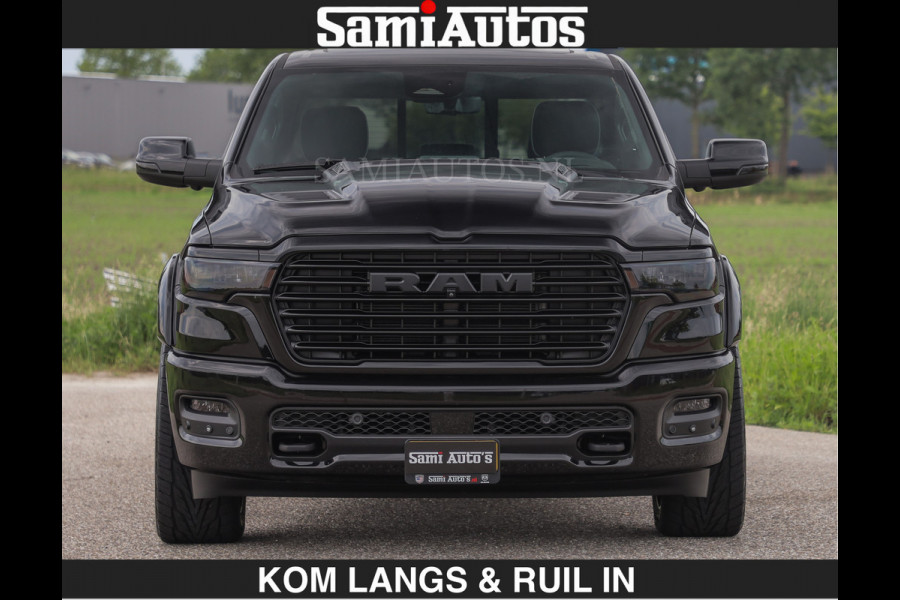 Dodge Ram BOM VOL | Night Premium | Full Option | De Meest Luxe Pick-Up in zijn Klasse | Comfortabele Dubbele Cabine met Royale 5 Zitplaatsen | BPM vrij | Nu Leverbaar uit Voorraad | Voorraad Nr 2287 - 3384 | De specialist in Amerikaanse pick‑ups in Nederland en Europa.