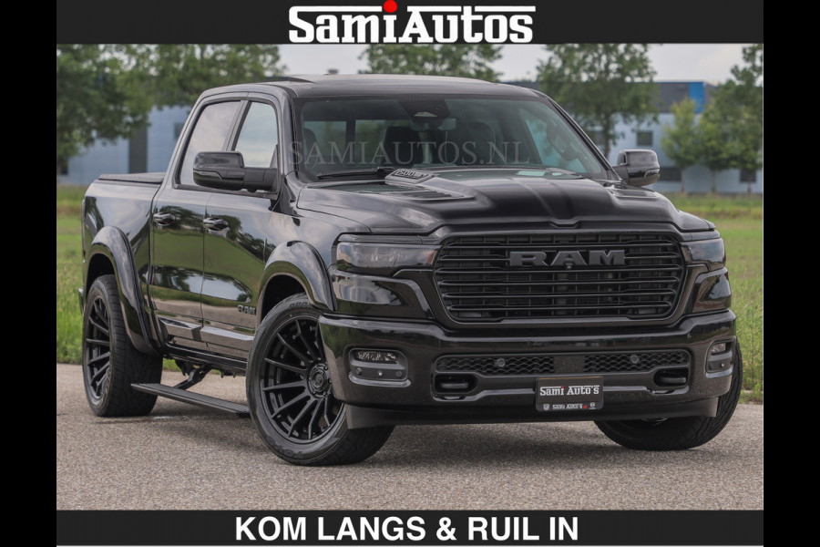 Dodge Ram BOM VOL | Night Premium | Full Option | De Meest Luxe Pick-Up in zijn Klasse | Comfortabele Dubbele Cabine met Royale 5 Zitplaatsen | BPM vrij | Nu Leverbaar uit Voorraad | Voorraad Nr 2287 - 3384 | De specialist in Amerikaanse pick‑ups in Nederland en Europa.