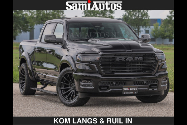 Dodge Ram BOM VOL | Night Premium | Full Option | De Meest Luxe Pick-Up in zijn Klasse | Comfortabele Dubbele Cabine met Royale 5 Zitplaatsen | BPM vrij | Nu Leverbaar uit Voorraad | Voorraad Nr 2287 - 3384 | De specialist in Amerikaanse pick‑ups in Nederland en Europa.