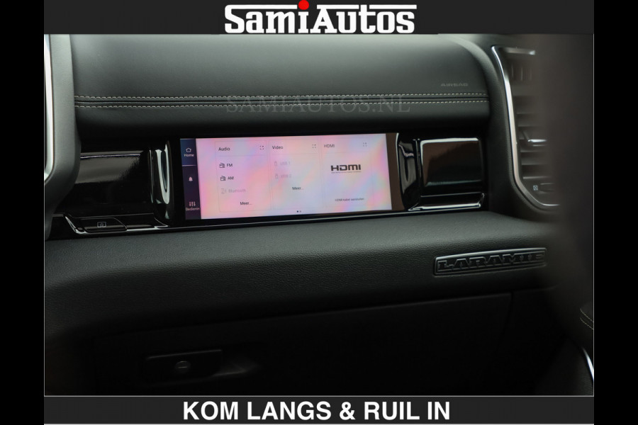 Dodge Ram BOM VOL | Night Premium | Full Option | De Meest Luxe Pick-Up in zijn Klasse | Comfortabele Dubbele Cabine met Royale 5 Zitplaatsen | BPM vrij | Nu Leverbaar uit Voorraad | Voorraad Nr 2287 - 3384 | De specialist in Amerikaanse pick‑ups in Nederland en Europa.