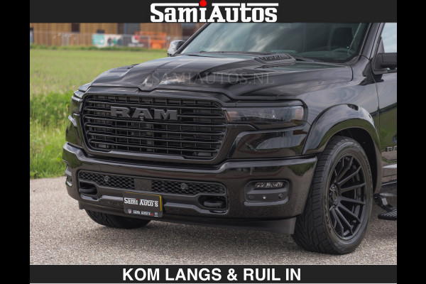 Dodge Ram BOM VOL | Night Premium | Full Option | De Meest Luxe Pick-Up in zijn Klasse | Comfortabele Dubbele Cabine met Royale 5 Zitplaatsen | BPM vrij | Nu Leverbaar uit Voorraad | Voorraad Nr 2287 - 3384 | De specialist in Amerikaanse pick‑ups in Nederland en Europa.