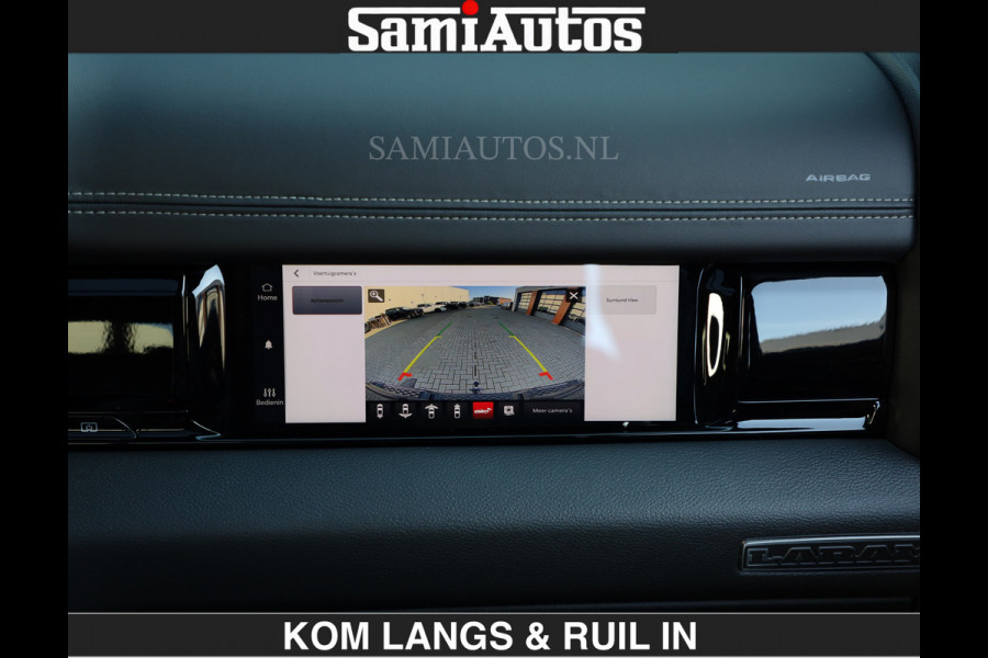 Dodge Ram BOM VOL | Night Premium | Full Option | De Meest Luxe Pick-Up in zijn Klasse | Comfortabele Dubbele Cabine met Royale 5 Zitplaatsen | BPM vrij | Nu Leverbaar uit Voorraad | Voorraad Nr 2287 - 3384 | De specialist in Amerikaanse pick‑ups in Nederland en Europa.