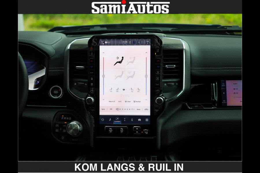 Dodge Ram BOM VOL | Night Premium | Full Option | De Meest Luxe Pick-Up in zijn Klasse | Comfortabele Dubbele Cabine met Royale 5 Zitplaatsen | BPM vrij | Nu Leverbaar uit Voorraad | Voorraad Nr 2287 - 3384 | De specialist in Amerikaanse pick‑ups in Nederland en Europa.