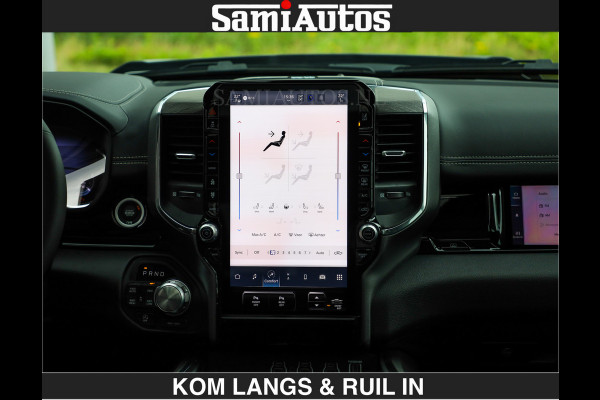 Dodge Ram BOM VOL | Night Premium | Full Option | De Meest Luxe Pick-Up in zijn Klasse | Comfortabele Dubbele Cabine met Royale 5 Zitplaatsen | BPM vrij | Nu Leverbaar uit Voorraad | Voorraad Nr 2287 - 3384 | De specialist in Amerikaanse pick‑ups in Nederland en Europa.