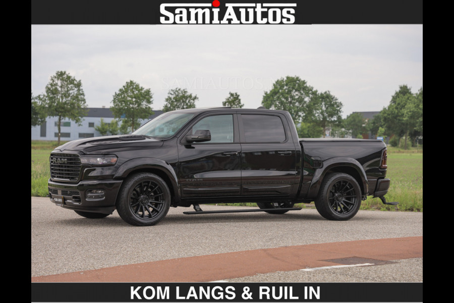 Dodge Ram BOM VOL | Night Premium | Full Option | De Meest Luxe Pick-Up in zijn Klasse | Comfortabele Dubbele Cabine met Royale 5 Zitplaatsen | BPM vrij | Nu Leverbaar uit Voorraad | Voorraad Nr 2287 - 3384 | De specialist in Amerikaanse pick‑ups in Nederland en Europa.