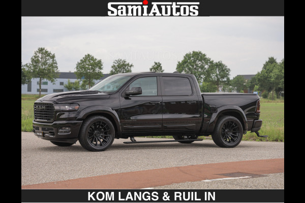 Dodge Ram BOM VOL | Night Premium | Full Option | De Meest Luxe Pick-Up in zijn Klasse | Comfortabele Dubbele Cabine met Royale 5 Zitplaatsen | BPM vrij | Nu Leverbaar uit Voorraad | Voorraad Nr 2287 - 3384 | De specialist in Amerikaanse pick‑ups in Nederland en Europa.