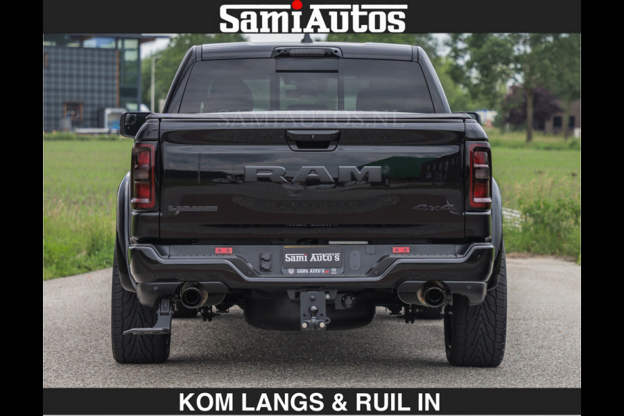 Dodge Ram BOM VOL | Night Premium | Full Option | De Meest Luxe Pick-Up in zijn Klasse | Comfortabele Dubbele Cabine met Royale 5 Zitplaatsen | BPM vrij | Nu Leverbaar uit Voorraad | Voorraad Nr 2287 - 3384 | De specialist in Amerikaanse pick‑ups in Nederland en Europa.
