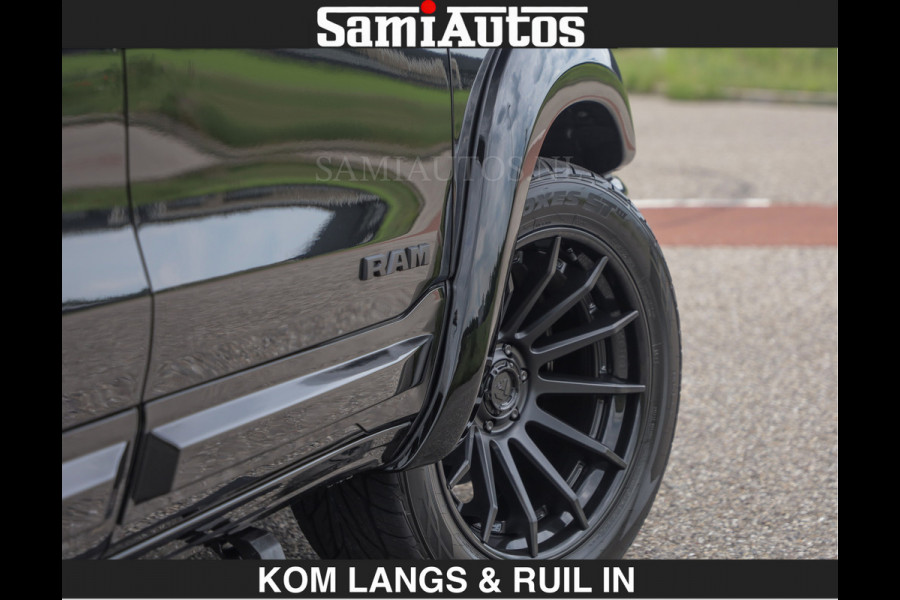 Dodge Ram BOM VOL | Night Premium | Full Option | De Meest Luxe Pick-Up in zijn Klasse | Comfortabele Dubbele Cabine met Royale 5 Zitplaatsen | BPM vrij | Nu Leverbaar uit Voorraad | Voorraad Nr 2287 - 3384 | De specialist in Amerikaanse pick‑ups in Nederland en Europa.