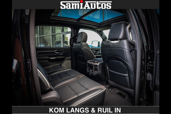 Dodge Ram BOM VOL | Night Premium | Full Option | De Meest Luxe Pick-Up in zijn Klasse | Comfortabele Dubbele Cabine met Royale 5 Zitplaatsen | BPM vrij | Nu Leverbaar uit Voorraad | Voorraad Nr 2287 - 3384 | De specialist in Amerikaanse pick‑ups in Nederland en Europa.