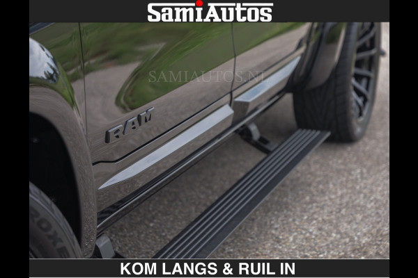 Dodge Ram BOM VOL | Night Premium | Full Option | De Meest Luxe Pick-Up in zijn Klasse | Comfortabele Dubbele Cabine met Royale 5 Zitplaatsen | BPM vrij | Nu Leverbaar uit Voorraad | Voorraad Nr 2287 - 3384 | De specialist in Amerikaanse pick‑ups in Nederland en Europa.