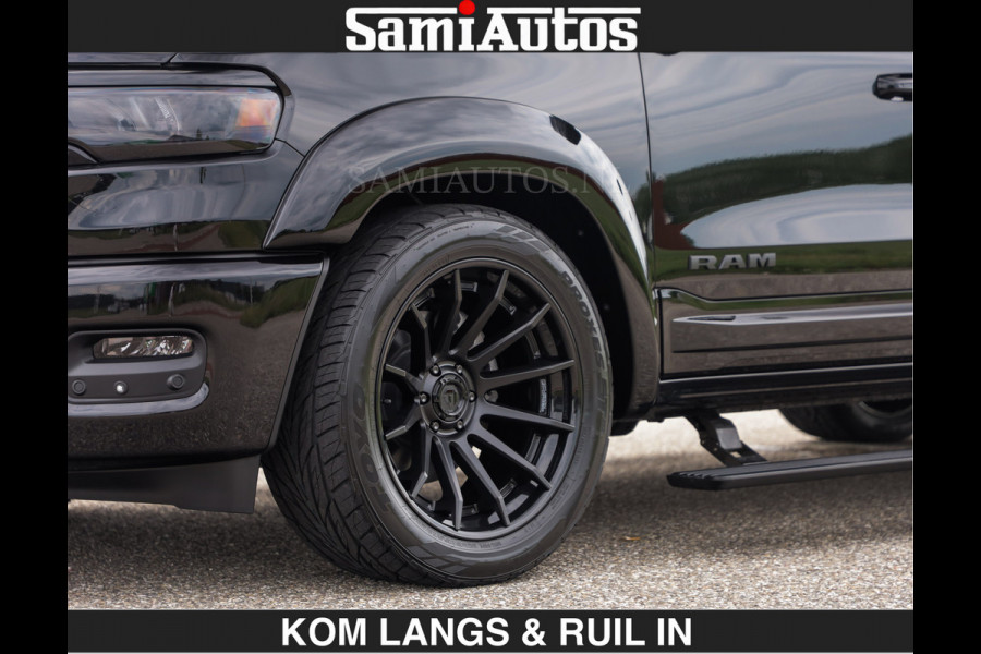 Dodge Ram BOM VOL | Night Premium | Full Option | De Meest Luxe Pick-Up in zijn Klasse | Comfortabele Dubbele Cabine met Royale 5 Zitplaatsen | BPM vrij | Nu Leverbaar uit Voorraad | Voorraad Nr 2287 - 3384 | De specialist in Amerikaanse pick‑ups in Nederland en Europa.