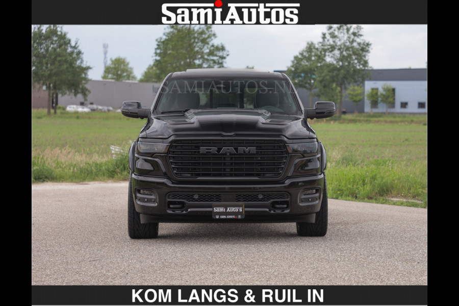 Dodge Ram BOM VOL | Night Premium | Full Option | De Meest Luxe Pick-Up in zijn Klasse | Comfortabele Dubbele Cabine met Royale 5 Zitplaatsen | BPM vrij | Nu Leverbaar uit Voorraad | Voorraad Nr 2287 - 3384 | De specialist in Amerikaanse pick‑ups in Nederland en Europa.