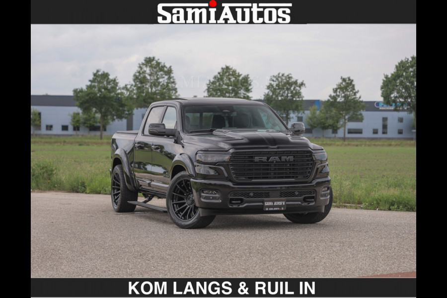 Dodge Ram BOM VOL | Night Premium | Full Option | De Meest Luxe Pick-Up in zijn Klasse | Comfortabele Dubbele Cabine met Royale 5 Zitplaatsen | BPM vrij | Nu Leverbaar uit Voorraad | Voorraad Nr 2287 - 3384 | De specialist in Amerikaanse pick‑ups in Nederland en Europa.