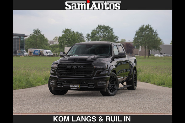 Dodge Ram BOM VOL | Night Premium | Full Option | De Meest Luxe Pick-Up in zijn Klasse | Comfortabele Dubbele Cabine met Royale 5 Zitplaatsen | BPM vrij | Nu Leverbaar uit Voorraad | Voorraad Nr 2287 - 3384 | De specialist in Amerikaanse pick‑ups in Nederland en Europa.
