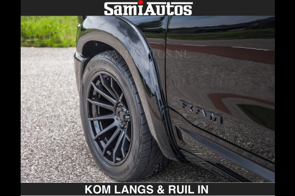 Dodge Ram BOM VOL | Night Premium | Full Option | De Meest Luxe Pick-Up in zijn Klasse | Comfortabele Dubbele Cabine met Royale 5 Zitplaatsen | BPM vrij | Nu Leverbaar uit Voorraad | Voorraad Nr 2287 - 3384 | De specialist in Amerikaanse pick‑ups in Nederland en Europa.