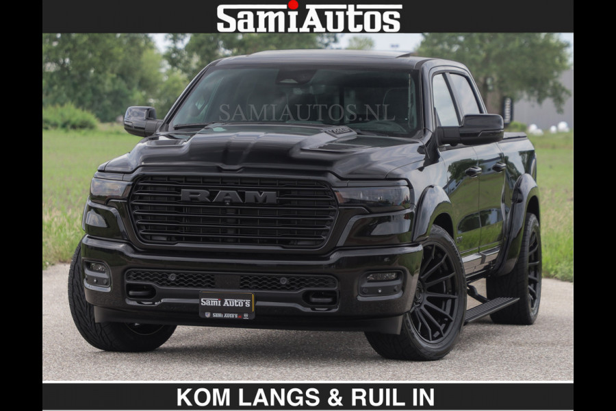 Dodge Ram BOM VOL | Night Premium | Full Option | De Meest Luxe Pick-Up in zijn Klasse | Comfortabele Dubbele Cabine met Royale 5 Zitplaatsen | BPM vrij | Nu Leverbaar uit Voorraad | Voorraad Nr 2287 - 3384 | De specialist in Amerikaanse pick‑ups in Nederland en Europa.