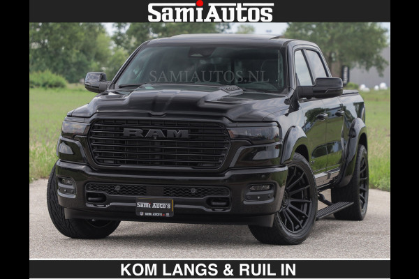 Dodge Ram BOM VOL | Night Premium | Full Option | De Meest Luxe Pick-Up in zijn Klasse | Comfortabele Dubbele Cabine met Royale 5 Zitplaatsen | BPM vrij | Nu Leverbaar uit Voorraad | Voorraad Nr 2287 - 3384 | De specialist in Amerikaanse pick‑ups in Nederland en Europa.