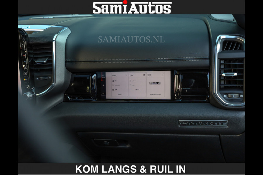 Dodge Ram BOM VOL | Night Premium | Full Option | De Meest Luxe Pick-Up in zijn Klasse | Comfortabele Dubbele Cabine met Royale 5 Zitplaatsen | BPM vrij | Nu Leverbaar uit Voorraad | Voorraad Nr 2287 - 3384 | De specialist in Amerikaanse pick‑ups in Nederland en Europa.