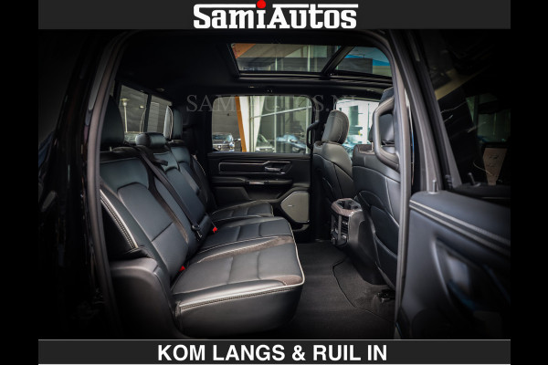 Dodge Ram BOM VOL | Night Premium | Full Option | De Meest Luxe Pick-Up in zijn Klasse | Comfortabele Dubbele Cabine met Royale 5 Zitplaatsen | BPM vrij | Nu Leverbaar uit Voorraad | Voorraad Nr 2287 - 3384 | De specialist in Amerikaanse pick‑ups in Nederland en Europa.