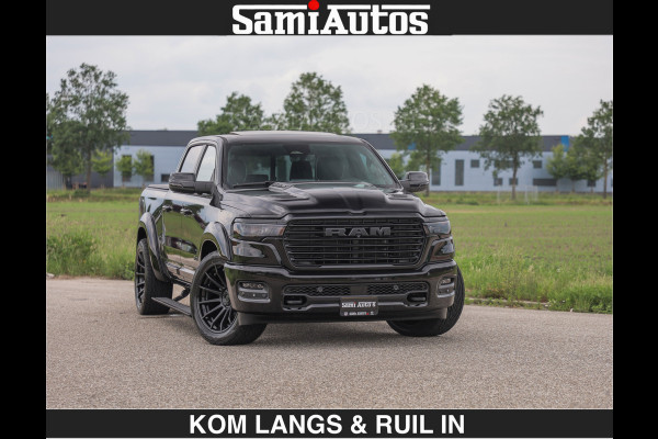 Dodge Ram BOM VOL | Night Premium | Full Option | De Meest Luxe Pick-Up in zijn Klasse | Comfortabele Dubbele Cabine met Royale 5 Zitplaatsen | BPM vrij | Nu Leverbaar uit Voorraad | Voorraad Nr 2287 - 3384 | De specialist in Amerikaanse pick‑ups in Nederland en Europa.