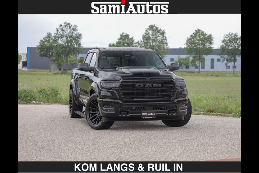 Dodge Ram BOM VOL | Night Premium | Full Option | De Meest Luxe Pick-Up in zijn Klasse | Comfortabele Dubbele Cabine met Royale 5 Zitplaatsen | BPM vrij | Nu Leverbaar uit Voorraad | Voorraad Nr 2287 - 3384 | De specialist in Amerikaanse pick‑ups in Nederland en Europa.