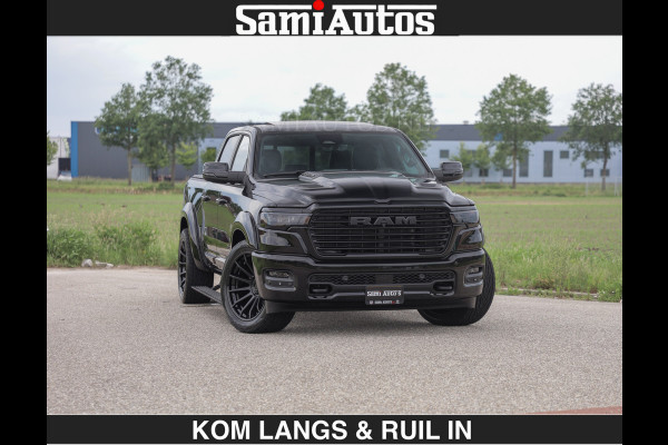 Dodge Ram BOM VOL | Night Premium | Full Option | De Meest Luxe Pick-Up in zijn Klasse | Comfortabele Dubbele Cabine met Royale 5 Zitplaatsen | BPM vrij | Nu Leverbaar uit Voorraad | Voorraad Nr 2287 - 3384 | De specialist in Amerikaanse pick‑ups in Nederland en Europa.
