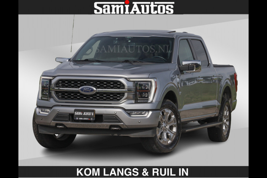 Ford USA F-150 PLATINUM | MASSAGE | PANO | GROOTSCHERM | COMFORT STOELEN | ADAPTIVE CRUISE | DC | DUBBELE CABINE | FACELIFT MODEL | GROOT SCHERM | 5 PERSOONS | DC | DASH CAM | MASSAGE | | De specialist in Amerikaanse pick‑ups in Nederland en Europa.