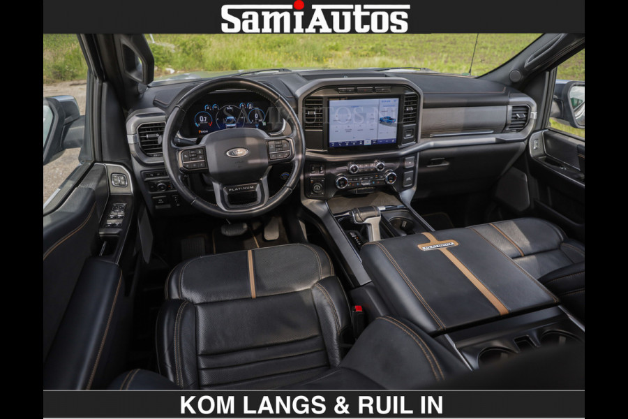 Ford USA F-150 PLATINUM | MASSAGE | PANO | GROOTSCHERM | COMFORT STOELEN | ADAPTIVE CRUISE | DC | DUBBELE CABINE | FACELIFT MODEL | GROOT SCHERM | 5 PERSOONS | DC | DASH CAM | MASSAGE | | De specialist in Amerikaanse pick‑ups in Nederland en Europa.