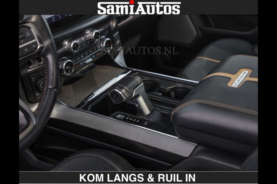 Ford USA F-150 PLATINUM | MASSAGE | PANO | GROOTSCHERM | COMFORT STOELEN | ADAPTIVE CRUISE | DC | DUBBELE CABINE | FACELIFT MODEL | GROOT SCHERM | 5 PERSOONS | DC | DASH CAM | MASSAGE | | De specialist in Amerikaanse pick‑ups in Nederland en Europa.
