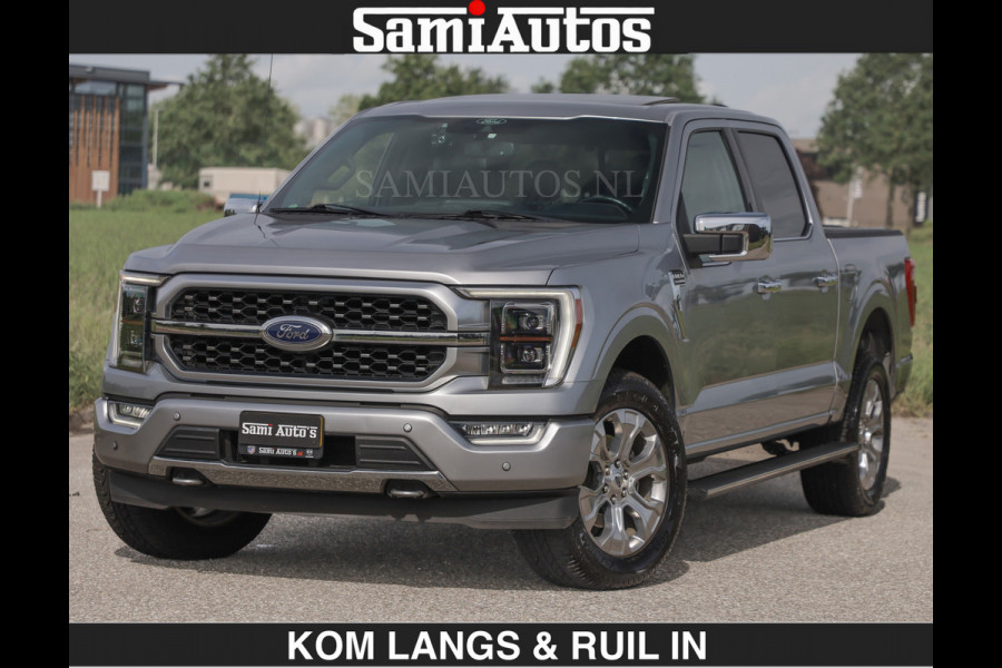 Ford USA F-150 PLATINUM | MASSAGE | PANO | GROOTSCHERM | COMFORT STOELEN | ADAPTIVE CRUISE | DC | DUBBELE CABINE | FACELIFT MODEL | GROOT SCHERM | 5 PERSOONS | DC | DASH CAM | MASSAGE | | De specialist in Amerikaanse pick‑ups in Nederland en Europa.