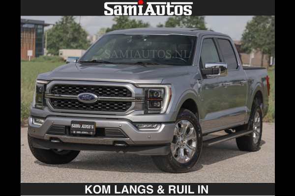 Ford USA F-150 PLATINUM | MASSAGE | PANO | GROOTSCHERM | COMFORT STOELEN | ADAPTIVE CRUISE | DC | DUBBELE CABINE | FACELIFT MODEL | GROOT SCHERM | 5 PERSOONS | DC | DASH CAM | MASSAGE | | De specialist in Amerikaanse pick‑ups in Nederland en Europa.