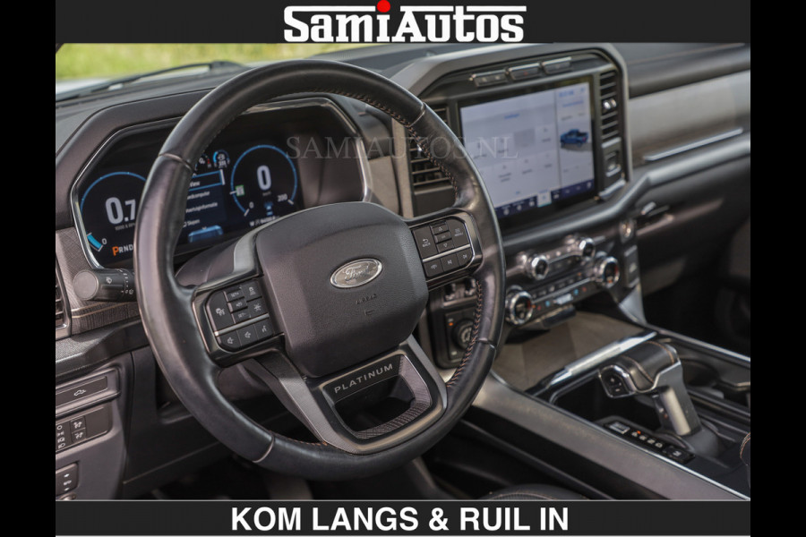 Ford USA F-150 PLATINUM | MASSAGE | PANO | GROOTSCHERM | COMFORT STOELEN | ADAPTIVE CRUISE | DC | DUBBELE CABINE | FACELIFT MODEL | GROOT SCHERM | 5 PERSOONS | DC | DASH CAM | MASSAGE | | De specialist in Amerikaanse pick‑ups in Nederland en Europa.