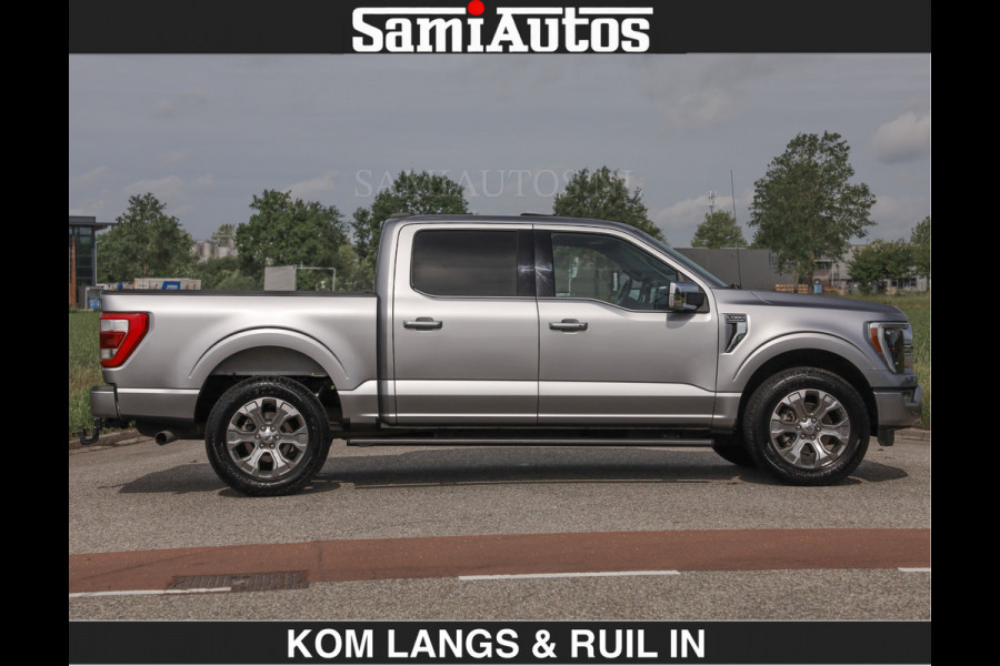 Ford USA F-150 PLATINUM | MASSAGE | PANO | GROOTSCHERM | COMFORT STOELEN | ADAPTIVE CRUISE | DC | DUBBELE CABINE | FACELIFT MODEL | GROOT SCHERM | 5 PERSOONS | DC | DASH CAM | MASSAGE | | De specialist in Amerikaanse pick‑ups in Nederland en Europa.