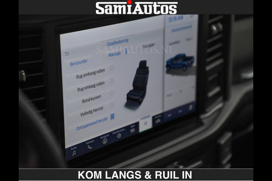 Ford USA F-150 PLATINUM | MASSAGE | PANO | GROOTSCHERM | COMFORT STOELEN | ADAPTIVE CRUISE | DC | DUBBELE CABINE | FACELIFT MODEL | GROOT SCHERM | 5 PERSOONS | DC | DASH CAM | MASSAGE | | De specialist in Amerikaanse pick‑ups in Nederland en Europa.