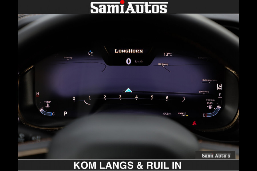 Dodge Ram LONGHORN BRUIN LEDER 5,7L V8 HEMI | VIRTUAL | HEAD UP | PANODAK | LUCHTVERING | BOM VOL | DC | 402 PK | CREW CAB | DUBBELE CABINE | 4X4 | 5 PERSOONS | GRIJSKENTEKEN | LIMITED