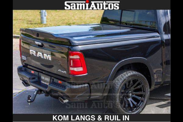 Dodge Ram LONGHORN BRUIN LEDER 5,7L V8 HEMI | VIRTUAL | HEAD UP | PANODAK | LUCHTVERING | BOM VOL | DC | 402 PK | CREW CAB | DUBBELE CABINE | 4X4 | 5 PERSOONS | GRIJSKENTEKEN | LIMITED