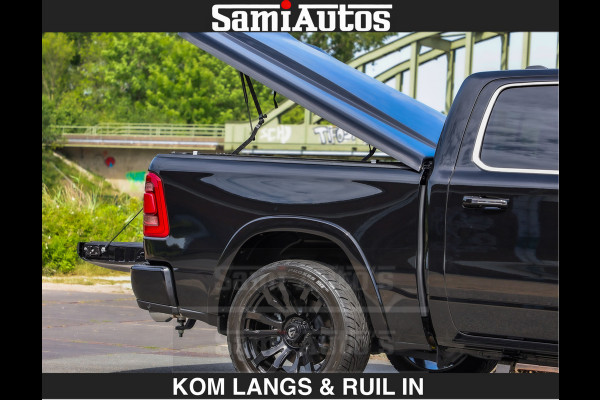 Dodge Ram LONGHORN BRUIN LEDER 5,7L V8 HEMI | VIRTUAL | HEAD UP | PANODAK | LUCHTVERING | BOM VOL | DC | 402 PK | CREW CAB | DUBBELE CABINE | 4X4 | 5 PERSOONS | GRIJSKENTEKEN | LIMITED