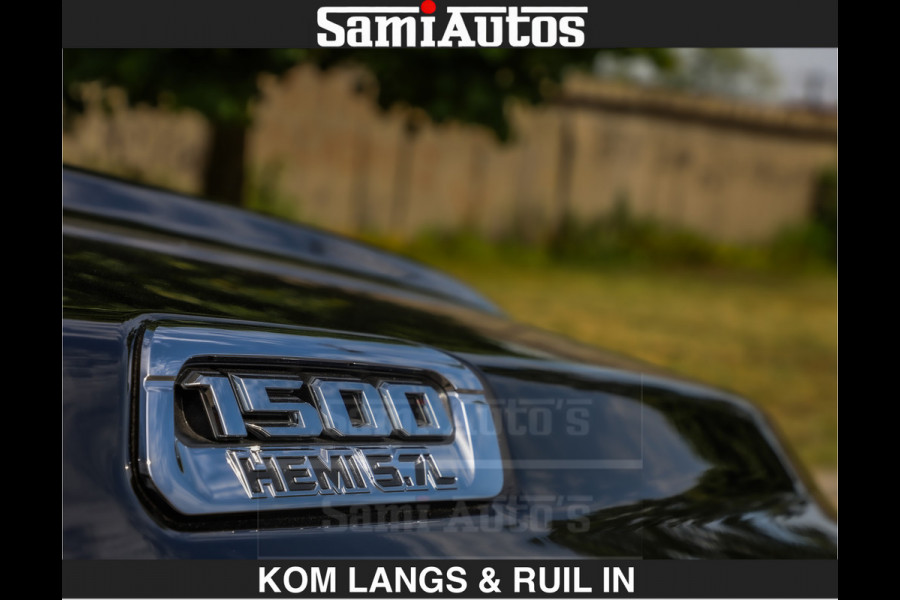 Dodge Ram LONGHORN BRUIN LEDER 5,7L V8 HEMI | VIRTUAL | HEAD UP | PANODAK | LUCHTVERING | BOM VOL | DC | 402 PK | CREW CAB | DUBBELE CABINE | 4X4 | 5 PERSOONS | GRIJSKENTEKEN | LIMITED