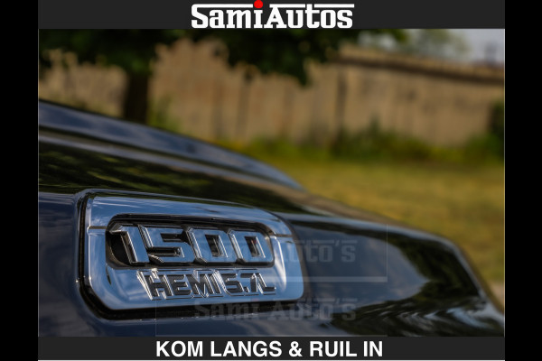 Dodge Ram LONGHORN BRUIN LEDER 5,7L V8 HEMI | VIRTUAL | HEAD UP | PANODAK | LUCHTVERING | BOM VOL | DC | 402 PK | CREW CAB | DUBBELE CABINE | 4X4 | 5 PERSOONS | GRIJSKENTEKEN | LIMITED