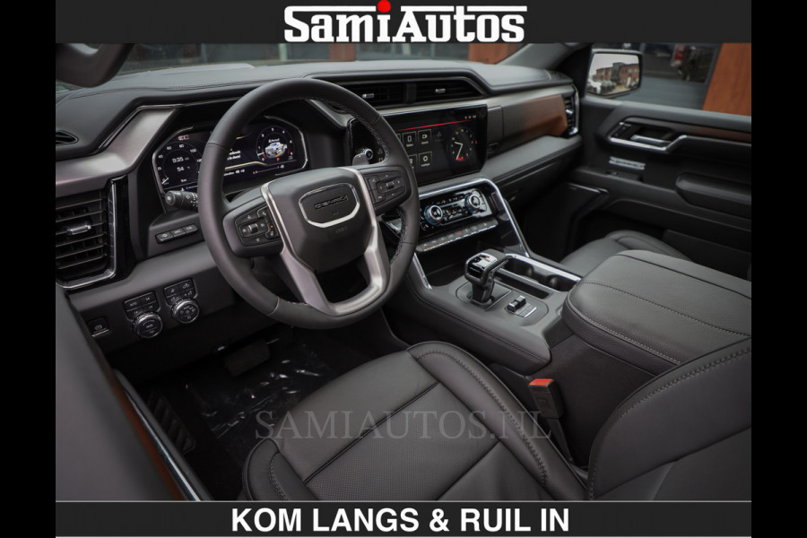 GMC Sierra DENALI 6.2 V8 426PK Full Option | De Meest Luxe Pick-Up in zijn Klasse | Comfortabele Dubbele Cabine met Royale 5 Zitplaatsen | BPM vrij | Nu Leverbaar uit Voorraad | Voorraad Nr 2252 | De specialist in Amerikaanse pick‑ups in Nederland en Europa.