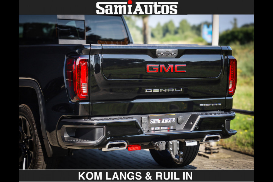 GMC Sierra DENALI 6.2 V8 426PK Full Option | De Meest Luxe Pick-Up in zijn Klasse | Comfortabele Dubbele Cabine met Royale 5 Zitplaatsen | BPM vrij | Nu Leverbaar uit Voorraad | Voorraad Nr 2252 | De specialist in Amerikaanse pick‑ups in Nederland en Europa.