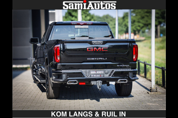 GMC Sierra DENALI 6.2 V8 426PK Full Option | De Meest Luxe Pick-Up in zijn Klasse | Comfortabele Dubbele Cabine met Royale 5 Zitplaatsen | BPM vrij | Nu Leverbaar uit Voorraad | Voorraad Nr 2252 | De specialist in Amerikaanse pick‑ups in Nederland en Europa.