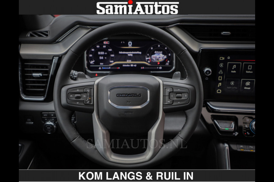 GMC Sierra DENALI 6.2 V8 426PK Full Option | De Meest Luxe Pick-Up in zijn Klasse | Comfortabele Dubbele Cabine met Royale 5 Zitplaatsen | BPM vrij | Nu Leverbaar uit Voorraad | Voorraad Nr 2252 | De specialist in Amerikaanse pick‑ups in Nederland en Europa.