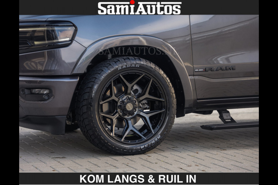 Dodge Ram LIMITED 5.7 V8 402PK | HUD | 4PL WHEELS | LUCHTVERING |OPEN UILAAT KLEP | BOM VOL | GRANITE CRYSTAL | DC | CREW CAB | DUBBELE CABINE | 5 PERSOONS GRIJSKENTEKEN | EERSTE EIGENAAR | TOP STAAT 44000 KM |