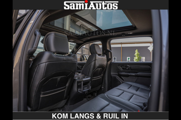 Dodge Ram LIMITED 5.7 V8 402PK | HUD | 4PL WHEELS | LUCHTVERING |OPEN UILAAT KLEP | BOM VOL | GRANITE CRYSTAL | DC | CREW CAB | DUBBELE CABINE | 5 PERSOONS GRIJSKENTEKEN | EERSTE EIGENAAR | TOP STAAT 44000 KM |